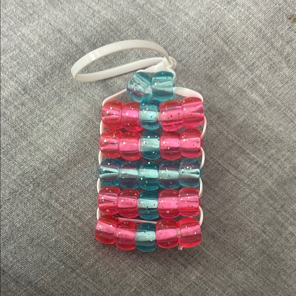 Colorful Beaded Kids Keychain